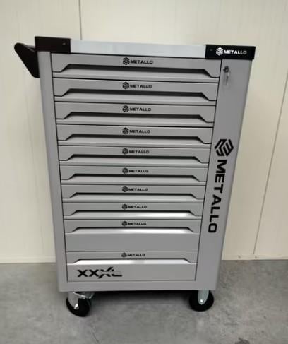 Metallo XXL gereedschapswagen 10 lades gevuld - krachtdoppen, Ophalen, Nieuw