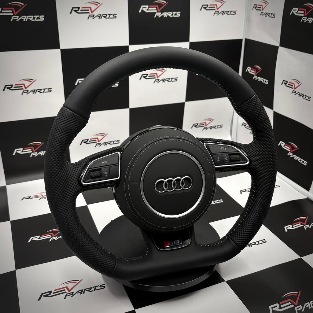 Volant plat en cuir Audi simple S line complete RS, Enlèvement ou Envoi, Neuf, Audi