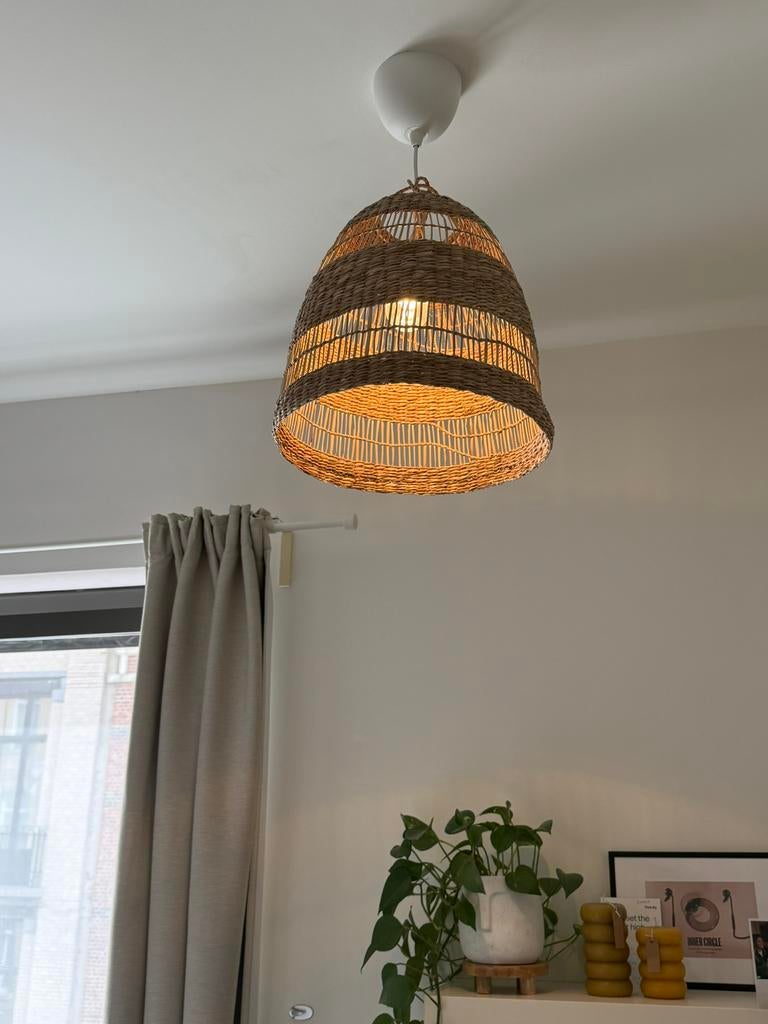 hanglamp Torared zeegras IKEA, Ophalen, Overige materialen, Boho, Zo goed als nieuw