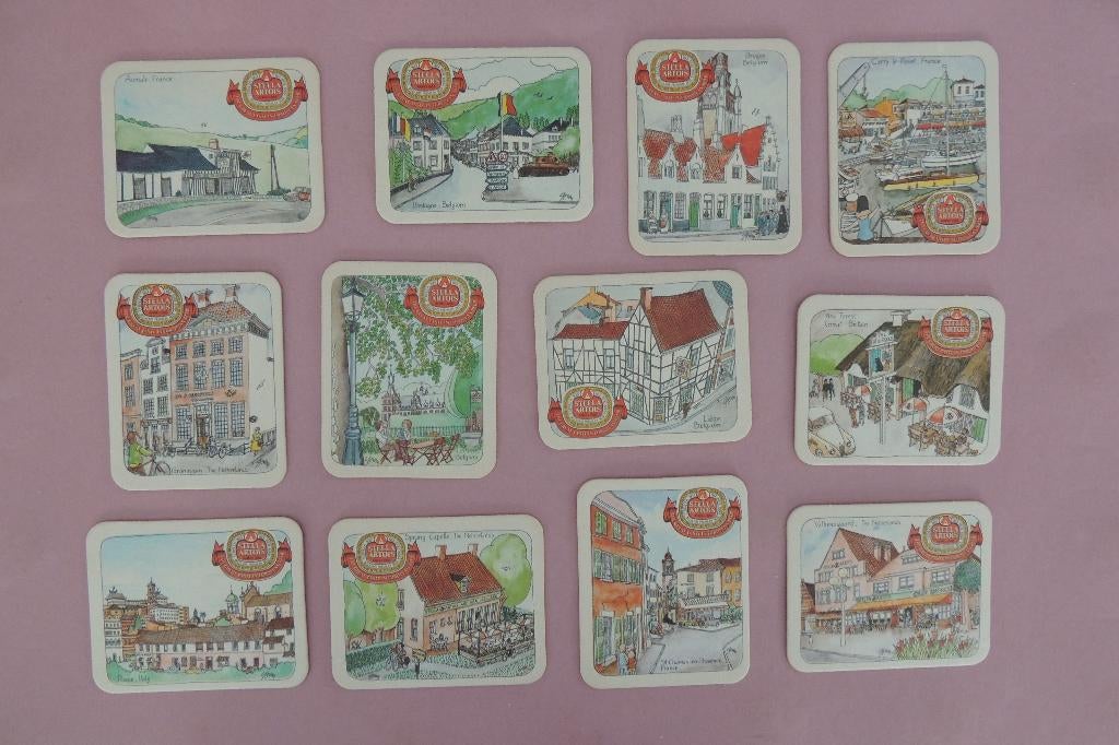 Les sous-verres à bière Stella Artois :du bon goût en Europe, Collections, Marques de bière, Utilisé, Sous-bock, Stella Artois