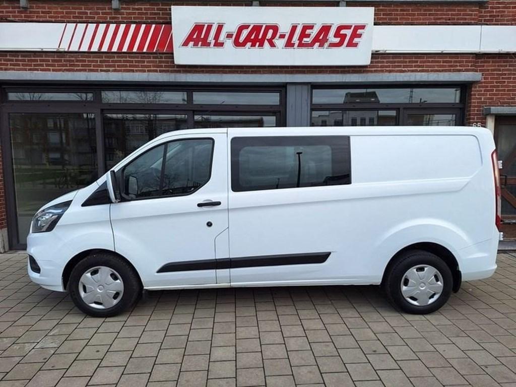 Ford Transit Custom MULTI-USE L2 Dubbel cab. 6 pl - Airco -, Auto's, Monovolume, Zwart, Wit, 130 pk