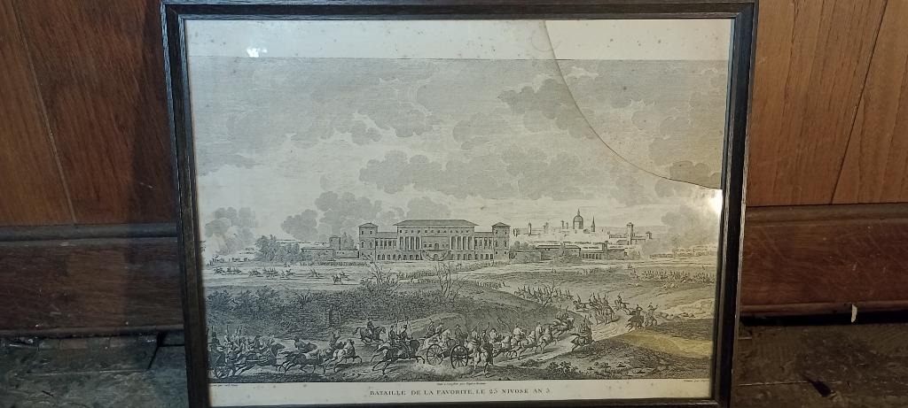 Gravure Carle Vernet, 42x32, Battle of the Favorite, n58, Ophalen of Verzenden