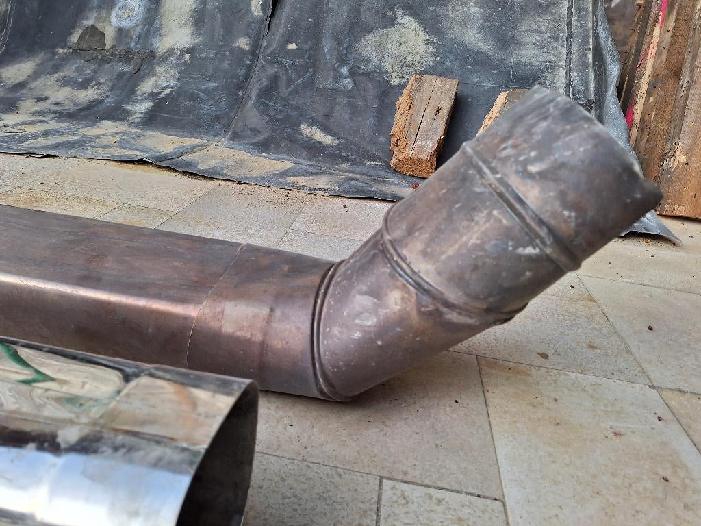 Tubes de cheminée en inox 6 x 1,20 m de long = 7,20 m, Bricolage & Construction, Enlèvement ou Envoi, Utilisé, Inox