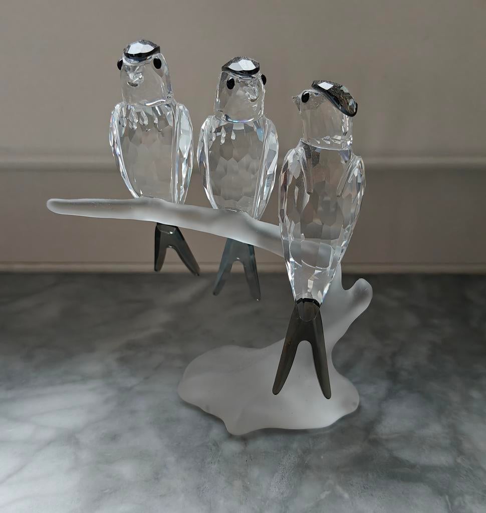 Swarovski Anton Hirzinger beeldje zwaluwen vogeltjes, Ophalen of Verzenden, Zo goed als nieuw