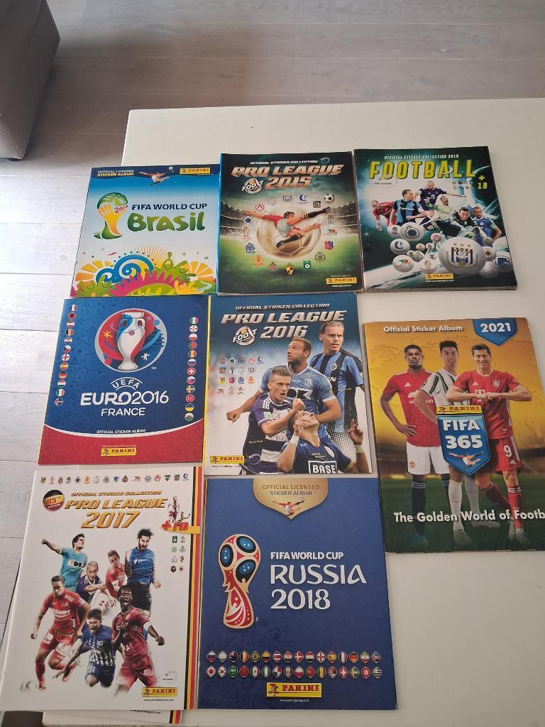 Panini albums voetbal  2014 tot 2021, Hobby & Loisirs créatifs, Autocollants & Images, Enlèvement ou Envoi