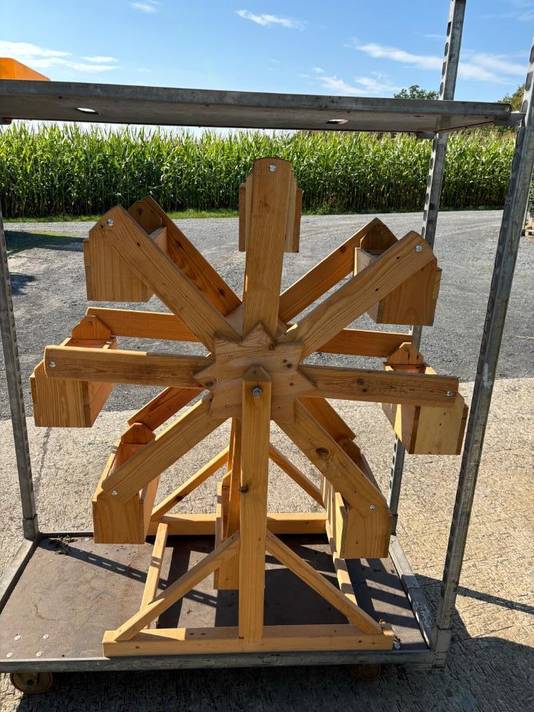 Bordure en bois avec 8 bacs à fleurs (décoration de jardin), Neuf, Enlèvement, 60 à 100 cm, Autres formes