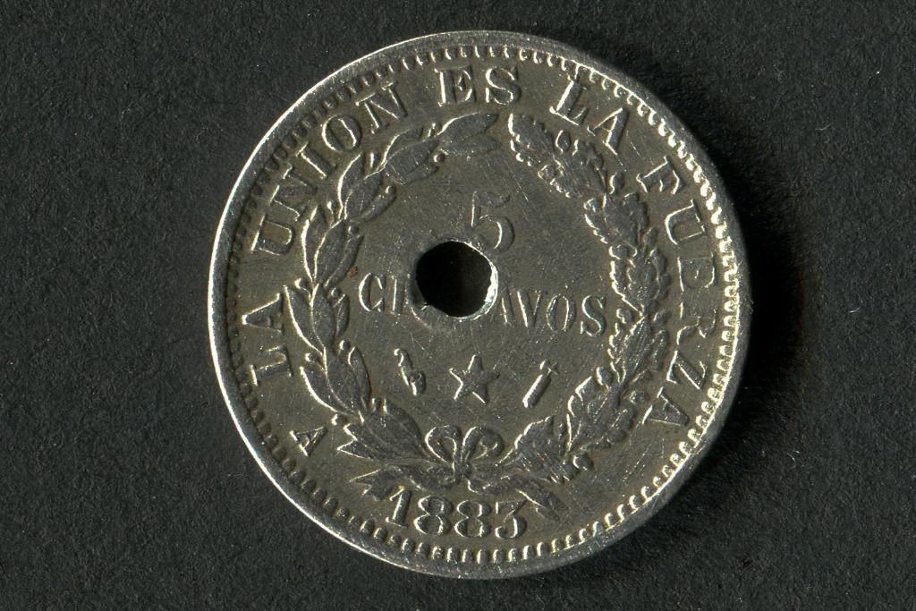 Bolivia (1883) 5 centavos gevonden, Ophalen of Verzenden, Zuid-Amerika, Losse munt