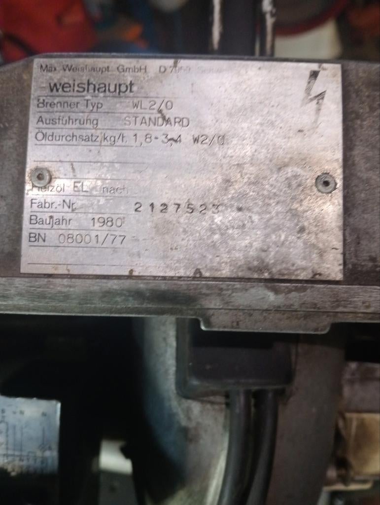 Lot de brûleur weishaupt elco, Enlèvement