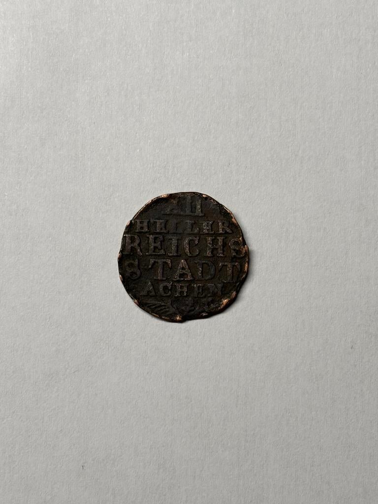 Aachen, Stadt 12 Heller (jaar 1765 !!!), Postzegels en Munten, Ophalen of Verzenden, Munten