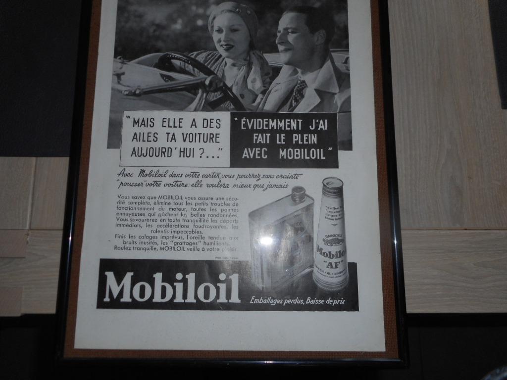 Reklame Shell Mobiloil, Ophalen of Verzenden, Gebruikt, Reclamebord