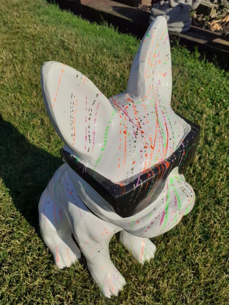 Boule dogue ,bulldog  en résine polychrome, Enlèvement, Neuf