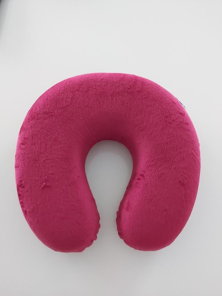 Bordeauxrood nekkussen, Ophalen of Verzenden, Zo goed als nieuw, Rood, Rond