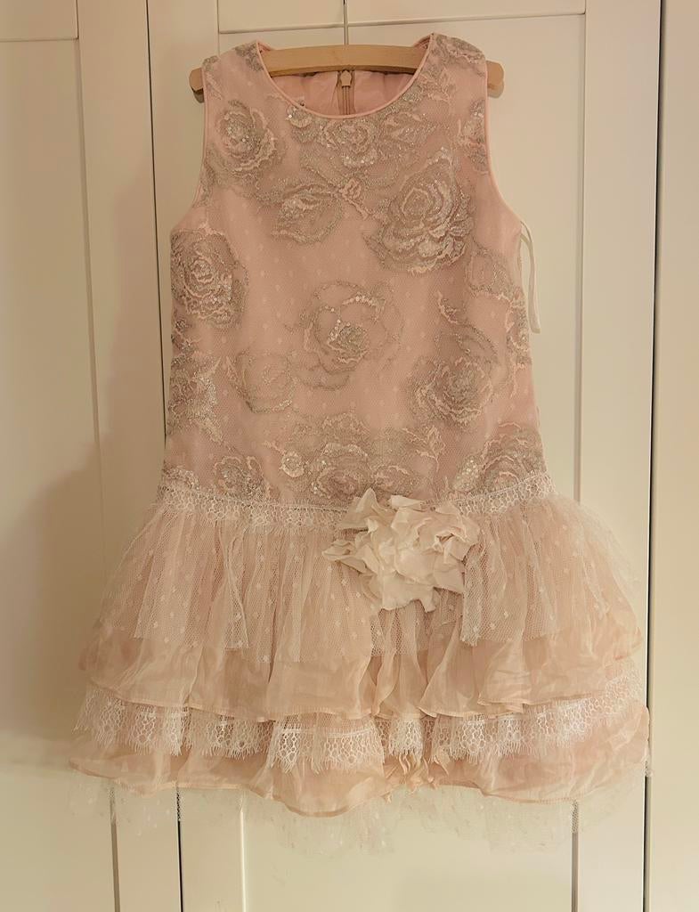 Feest communiekleed linea raffaeli maat 9 jaar, Ophalen of Verzenden, Zo goed als nieuw, Meisje, Jurk of Rok