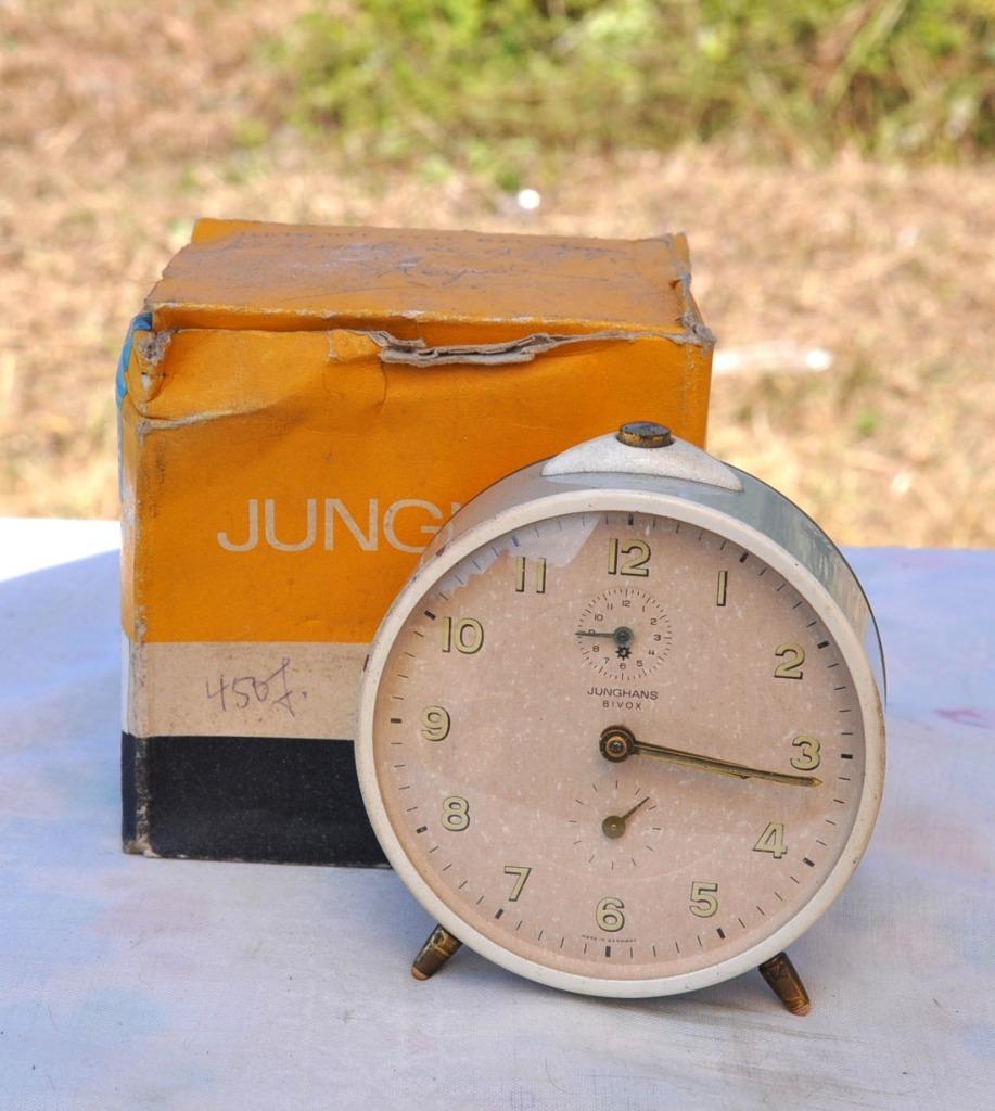 reveil mecanique junghans bivox, Antiquités & Art, Enlèvement ou Envoi