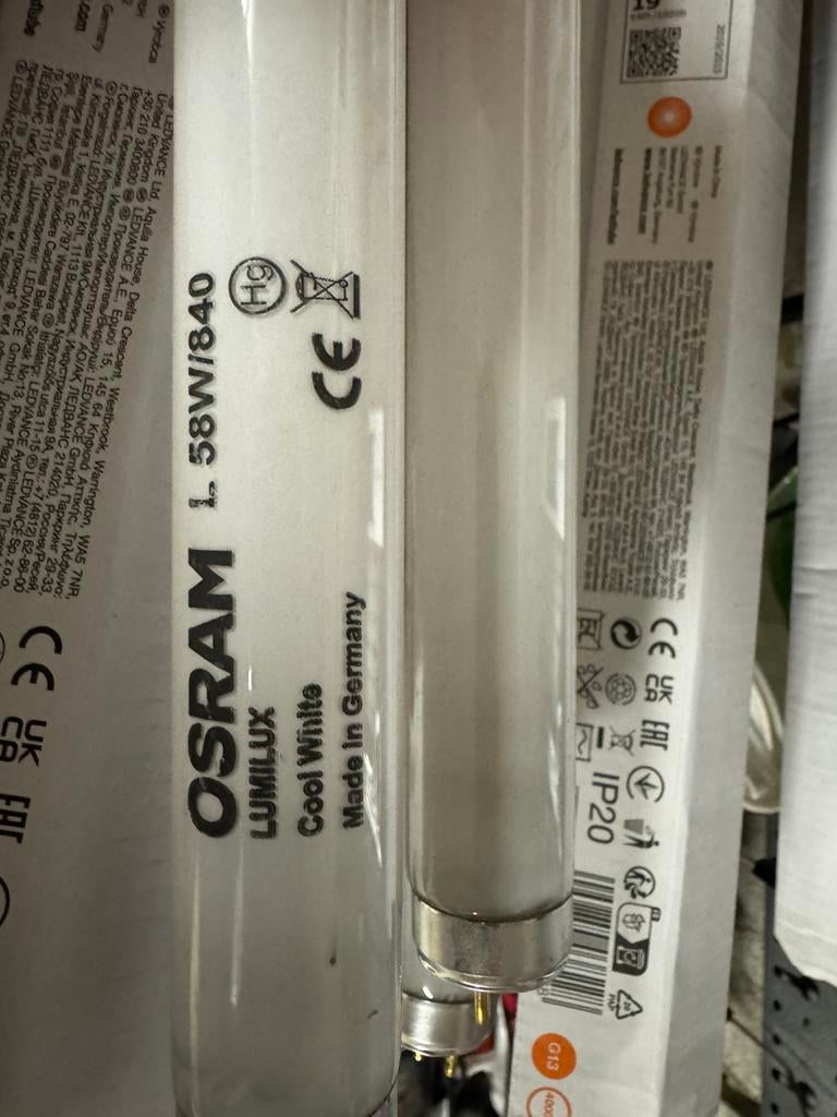 Tubes néon fluorescent osram T8 58W 150cm 840lumen, Enlèvement, Comme neuf