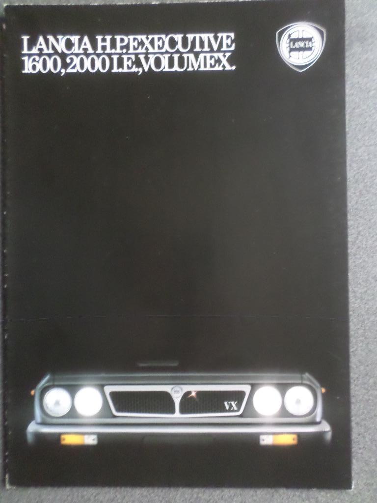 Lancia HPE 1600 & 2000 & Volumex Brochure, Ophalen of Verzenden