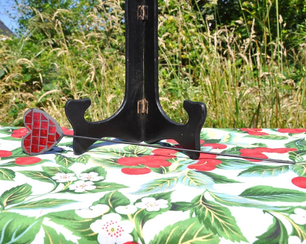 tige coeur effet miroir decoration, Enlèvement ou Envoi, Comme neuf