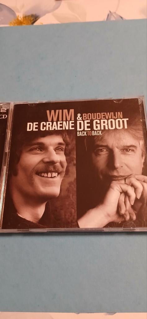 Wim de Craene / Boudewijn de Groot - Back to Back 2 cd, Cd's en Dvd's, Ophalen of Verzenden, Zo goed als nieuw