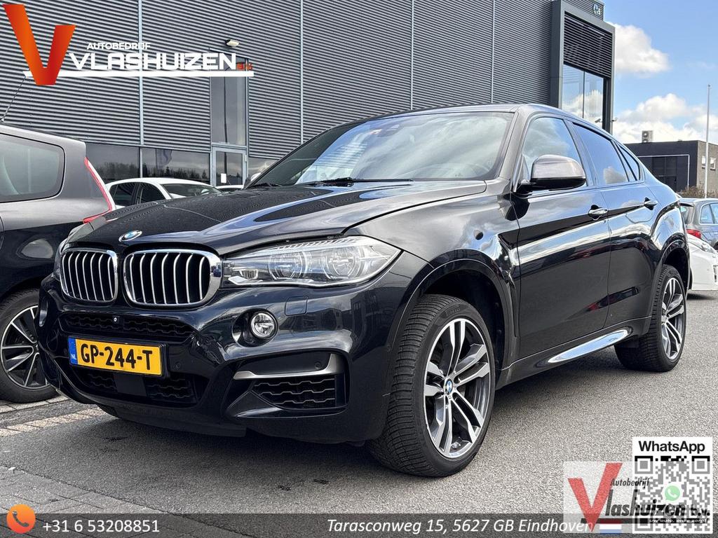BMW X6 M50 M50d | Dakota Leder | Pano | Climate | Cruise | N, Auto's, BMW, Automaat, 174 g/km, Zwart, Zwart