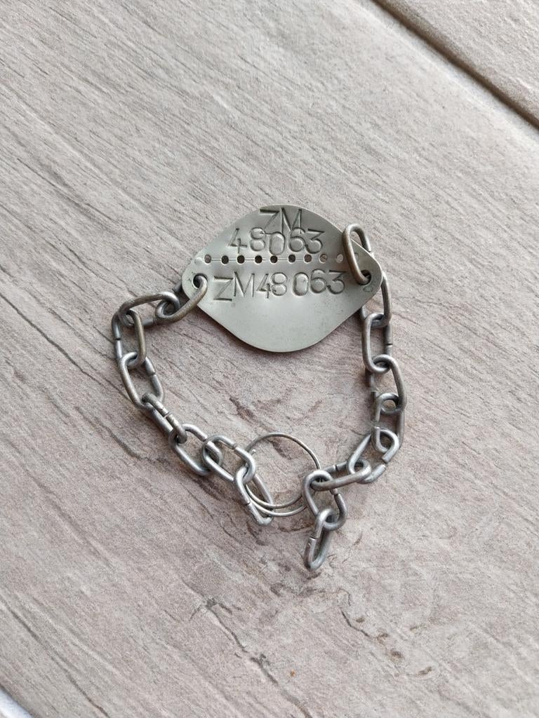 Naamplaatje ABBL wo2, Verzamelen, Ophalen of Verzenden