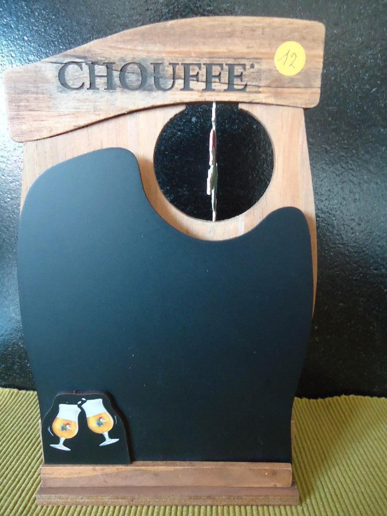 Br.d' Achouffe : Chouffe krijtbord kabouter draaiend, Verzamelen, Ophalen of Verzenden, Nieuw, Reclamebord, Plaat of Schild, Duvel