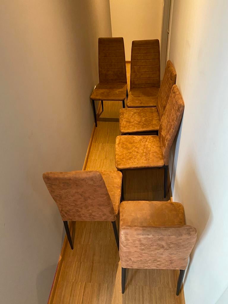 6 eetkamerstoelen, Huis en Inrichting, Stoelen, Ophalen, Zo goed als nieuw