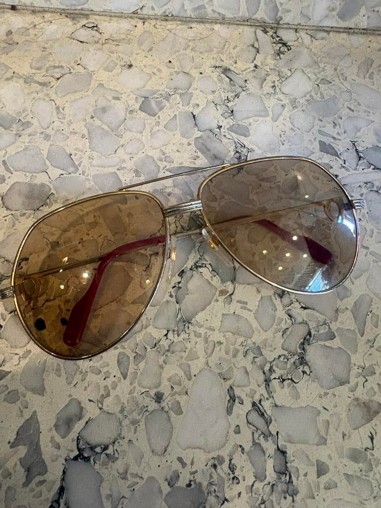CARTIER Vendome Santos Louis aviator bril, Handtassen en Accessoires, Ophalen of Verzenden, Zo goed als nieuw, Bril