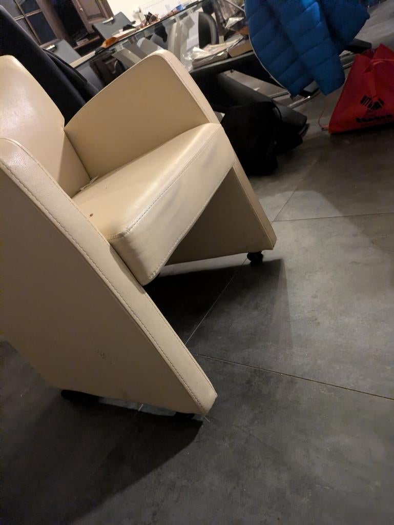 Zetel met wieltjes, Huis en Inrichting, Ophalen, Gebruikt, Alledaags, 50 tot 75 cm