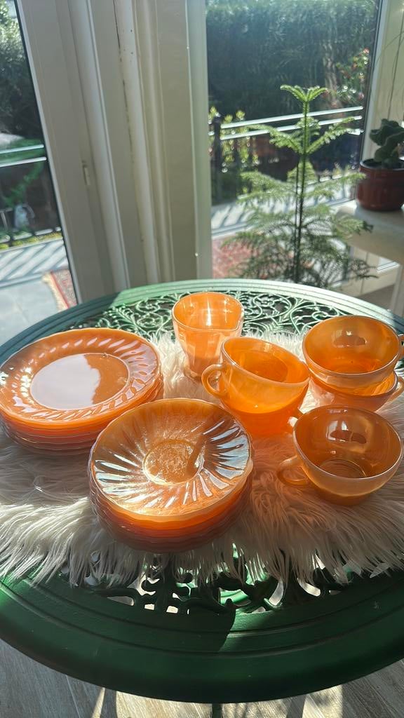 Vintage servies Fire King ( USA ), Maison & Meubles, Cuisine | Vaisselle, Enlèvement ou Envoi, Comme neuf