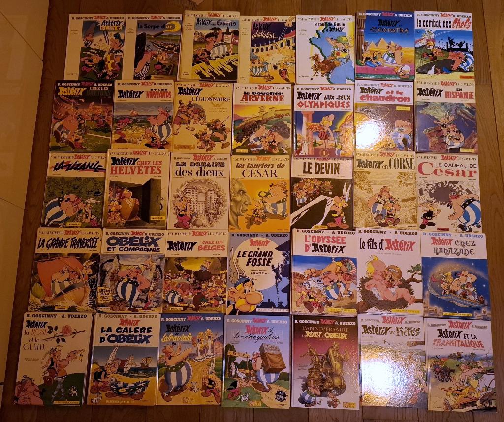 Albums Asterix in Frans, Meerdere stripboeken, Ophalen of Verzenden, Gelezen, Goscinny - Uderzo