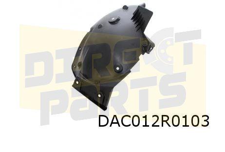 Dacia Sandero (1/21-) Modderkuip Links voor (achterste gedee, -, -, Envoi, Neuf