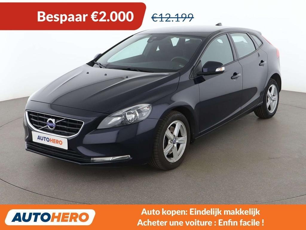 Volvo V40 2.0 T2 Kinetic (bj 2015), Auto's, Volvo, Gebruikt, Zwart, 1969 cc, Blauw
