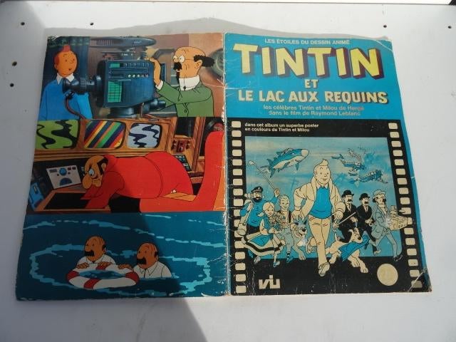 Album Chromo Vignettes: Kuifje en het haaienmeer uit 1973, Ophalen of Verzenden, Kuifje