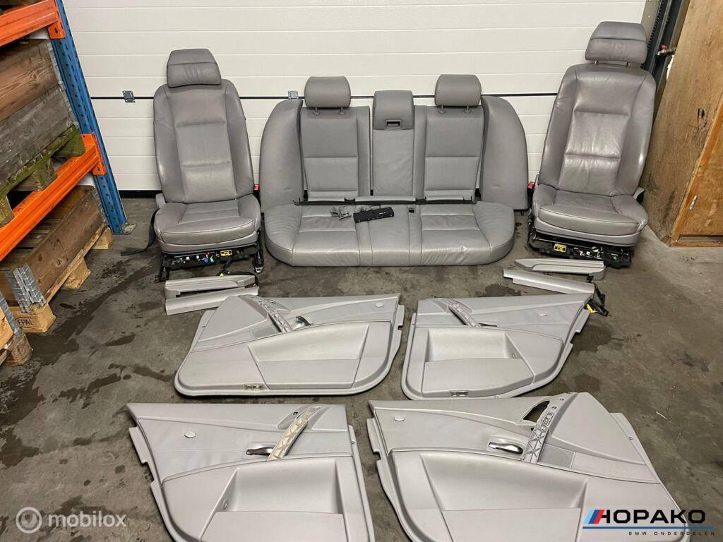 Lederen comfort interieur BMW 5 serie E60 grijs, Auto-onderdelen, Interieur en Bekleding, Gebruikt, Ophalen of Verzenden