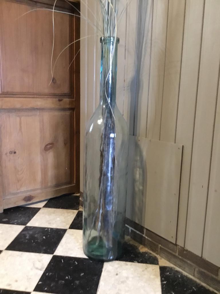 Grande bouteille en verre, Maison & Meubles, 75 cm ou plus, Autres couleurs, Verre, Enlèvement