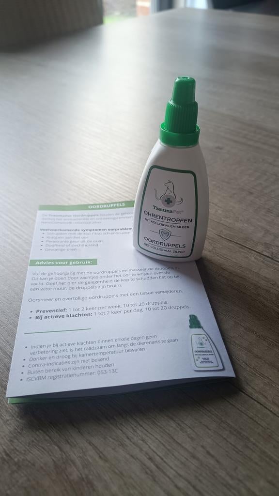 Traumapet oordruppels voor huisdieren, Dieren en Toebehoren, Ophalen of Verzenden, Nieuw