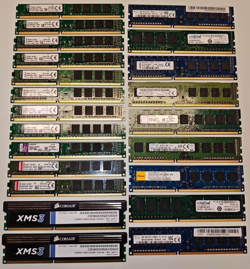 4GB DDR3 desktop RAM geheugen, Enlèvement, DDR3, Desktop