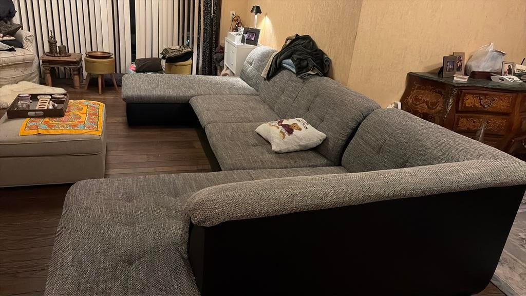 Grote u-vormige zetel, Huis en Inrichting, Ophalen, Gebruikt, Kunststof, Modern