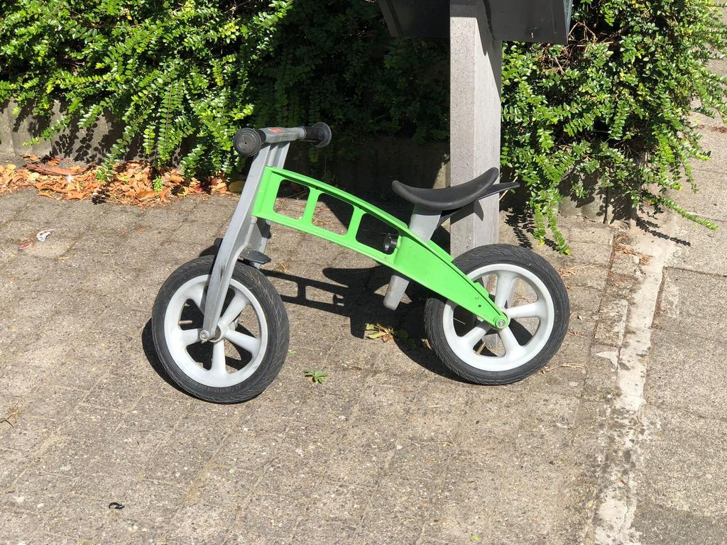 Loopfiets groen, Ophalen, Gebruikt