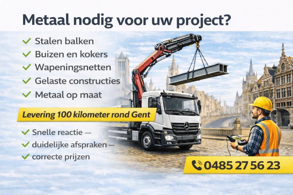 Metaal nodig? Snelle levering rond Gent