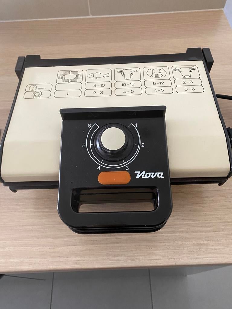 Tafelgrill medium type 294 - merk : Nova, Electroménager, Plaques de gril, Enlèvement, Comme neuf, Gril de table