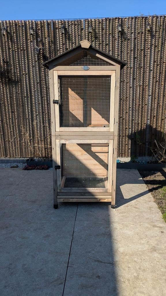 Vogelkooi, Animaux & Accessoires, Oiseaux | Cages & Volières, Utilisé, Cage à oiseaux, Bois, Enlèvement