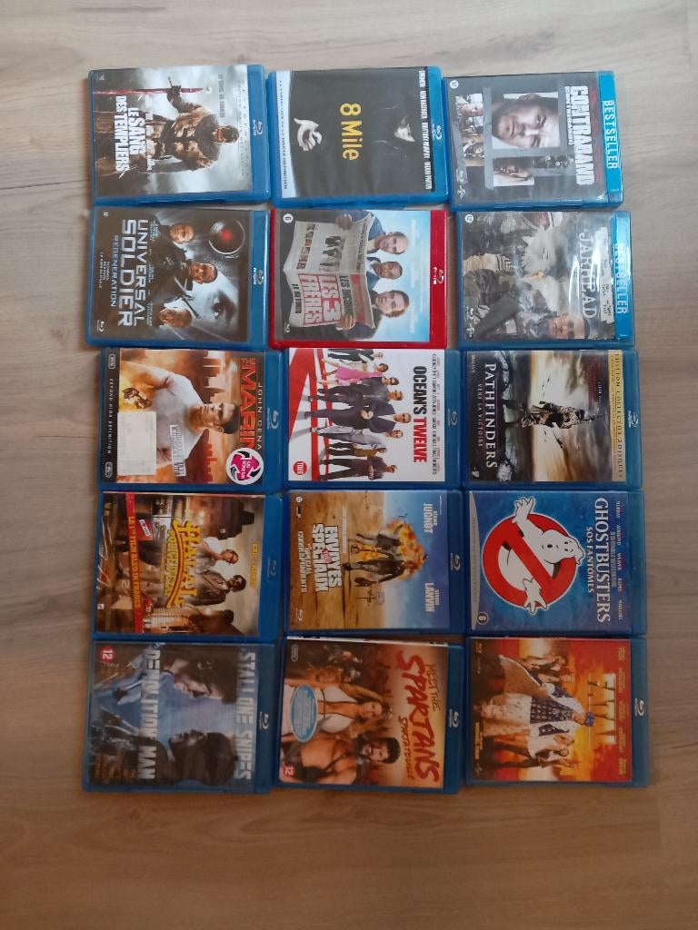 15 DVD Blu-ray, CD & DVD, Blu-ray, Comme neuf, Enlèvement