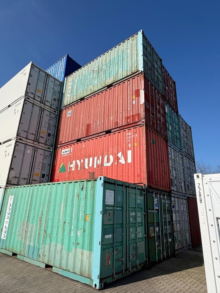 20ft zeecontainers gebruikt - diverse kleuren, Enlèvement
