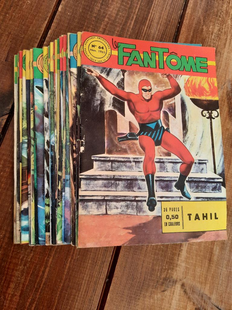Magazine Le Fantôme Collection Années 60-70, Enlèvement, Utilisé, Plusieurs comics, Europe