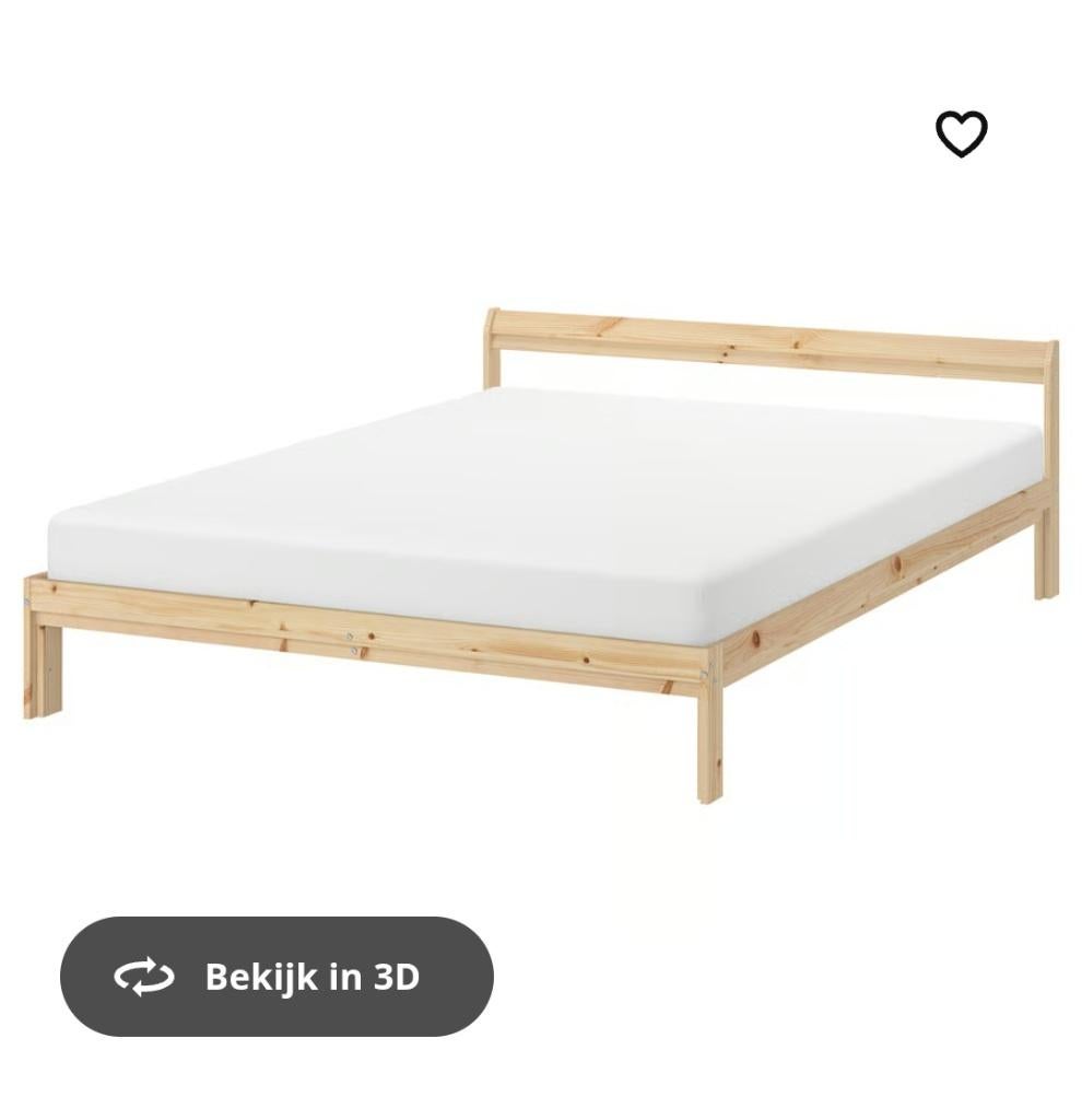 Gratis bed + lattenbodem + matras, Huis en Inrichting, Slaapkamer | Bedden, Ophalen, Gebruikt, Bruin, 140 cm