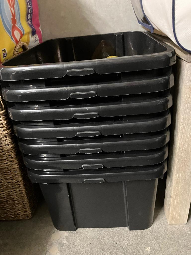 7 stapelbare stevige opbergboxen NIEUW, Ophalen, Nieuw