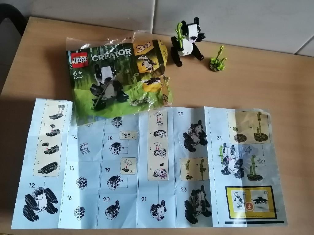 LEGO Creator 3-en-1 Panda (référence 30641), Kinderen en Baby's, Speelgoed | Duplo en Lego, Zo goed als nieuw, Lego, Inclusief instructies