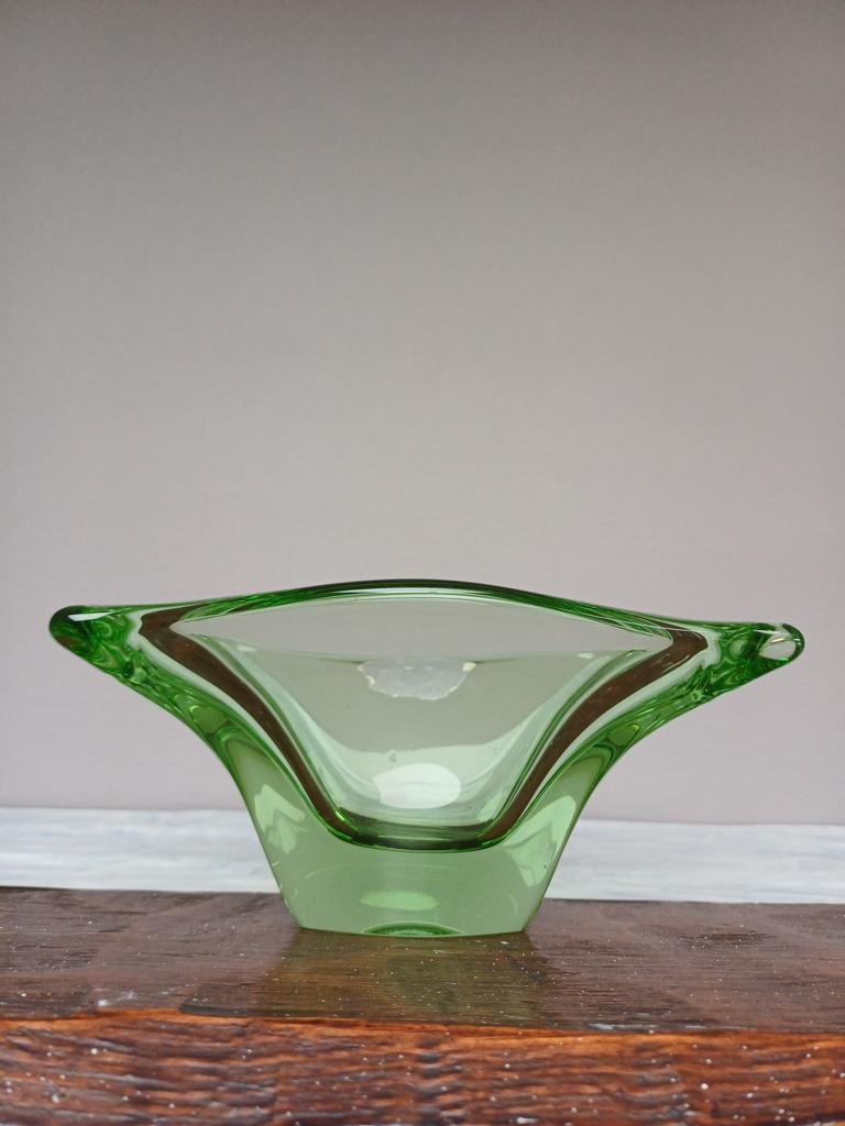 val saint lambert schaal groen 20 cm op 15 cm jaren 60, Ophalen