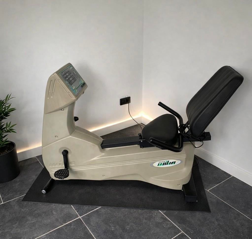 PROFESSIONELE hoogwaardige MIHA LIGFIETS, Sport en Fitness, Fitnessapparatuur, Ophalen, Ligfiets, Zo goed als nieuw, Metaal